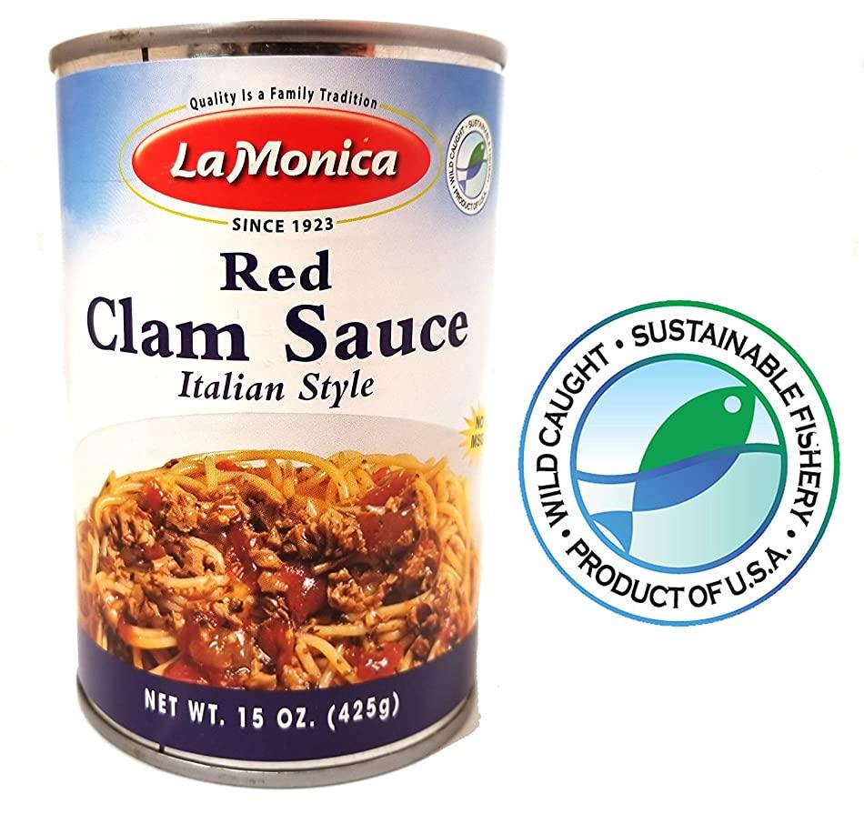 LaMonica Red Clam Sauce Product of the USA. 2 Cans